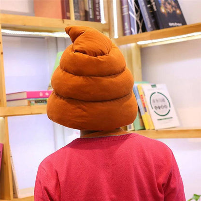 Cute Poop Plush Hat with Optional Sunglasses by HitMyNeed