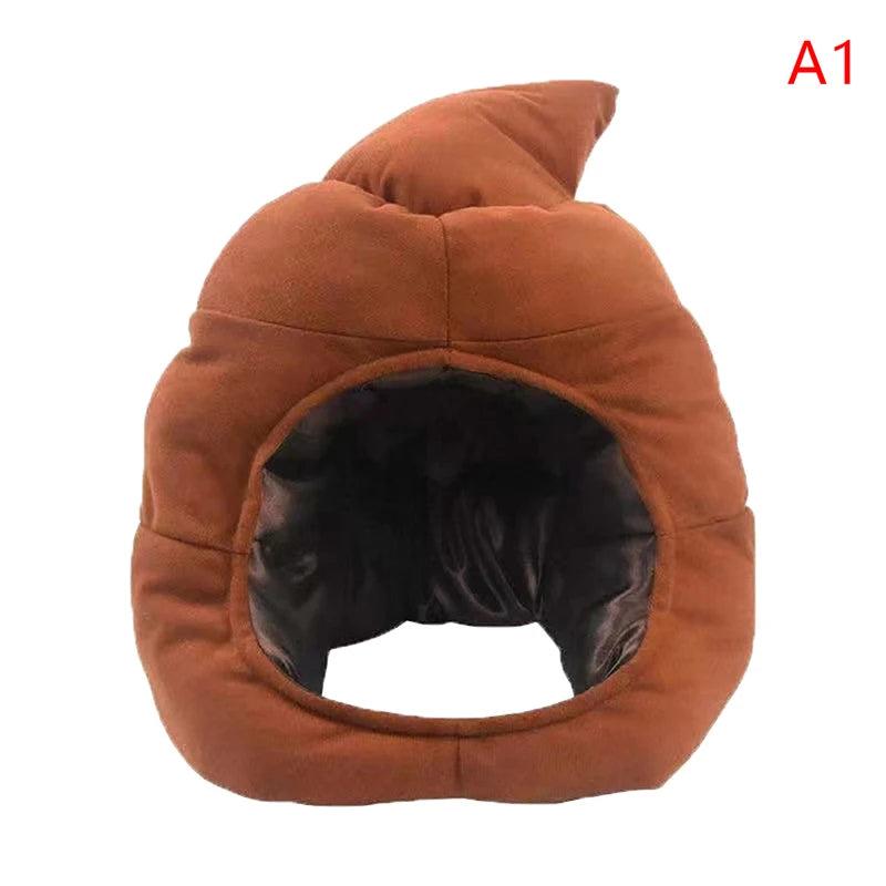 Cute Poop Plush Hat with Optional Sunglasses a1 by HitMyNeed