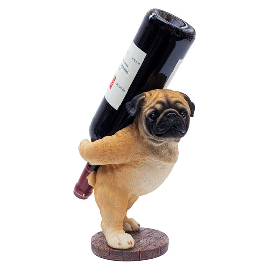 Cute Pug Dog Wine Bottle Holder by HitMyNeed