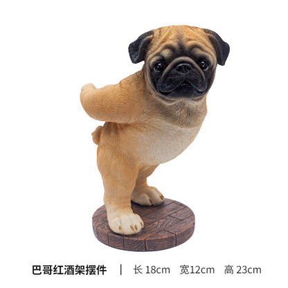 Cute Pug Dog Wine Bottle Holder by HitMyNeed