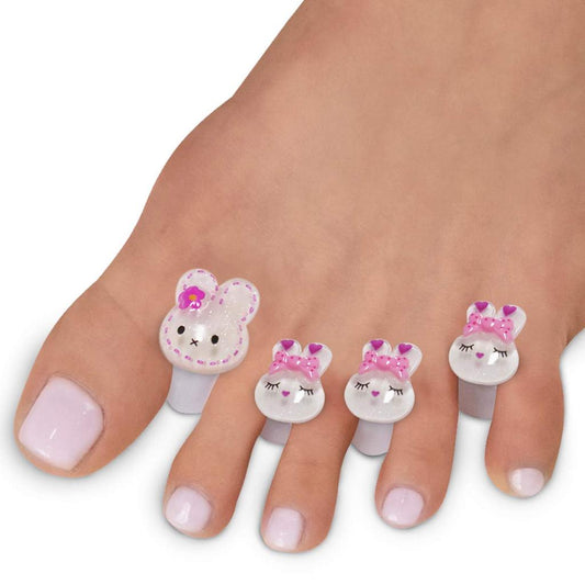Cute Rabbit Toe Separators 8-Pack Silicone Set by HitMyNeed