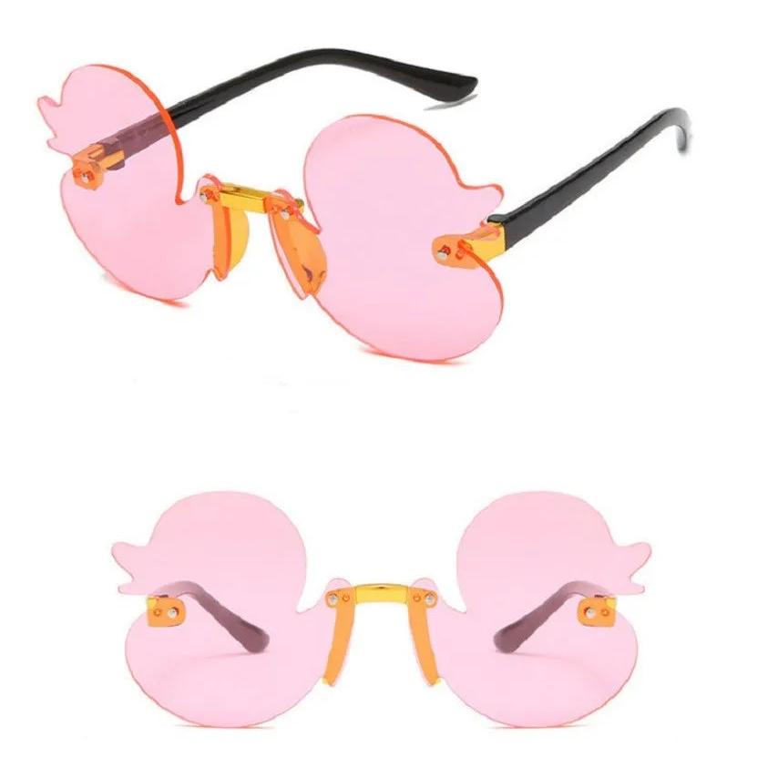 Cute Rimless Duck Sunglasses for Parties & Photos by HitMyNeed