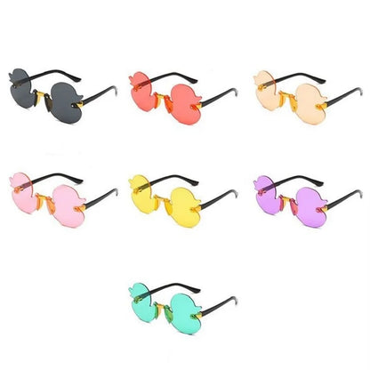 Cute Rimless Duck Sunglasses for Parties & Photos by HitMyNeed