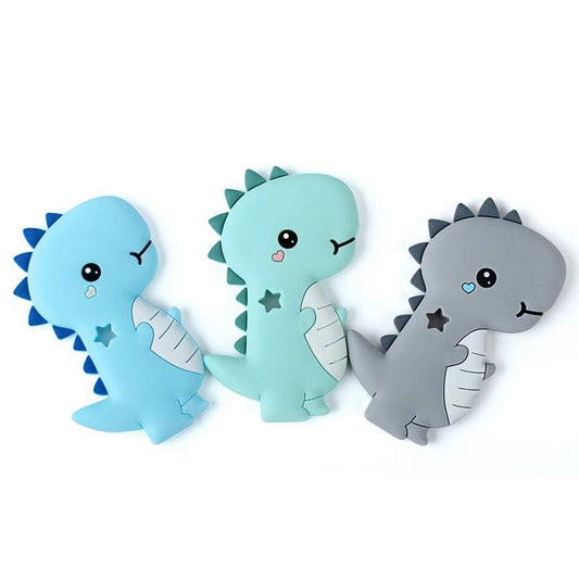 Cute Silicone Dinosaur Baby Teether Toy by HitMyNeed