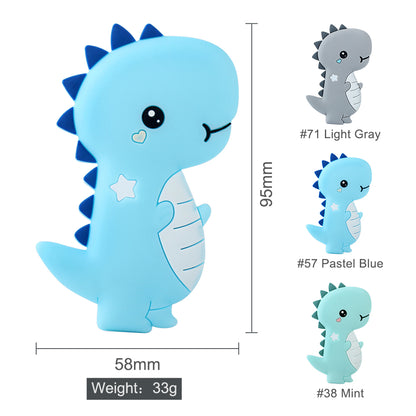 Cute Silicone Dinosaur Baby Teether Toy by HitMyNeed