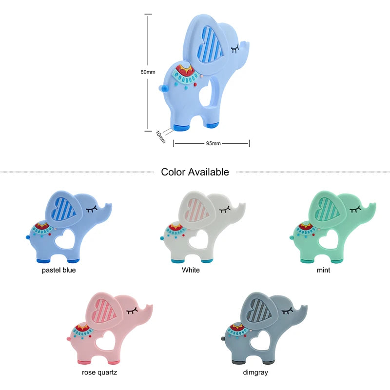 Cute Silicone Elephant Teether for Babies by HitMyNeed