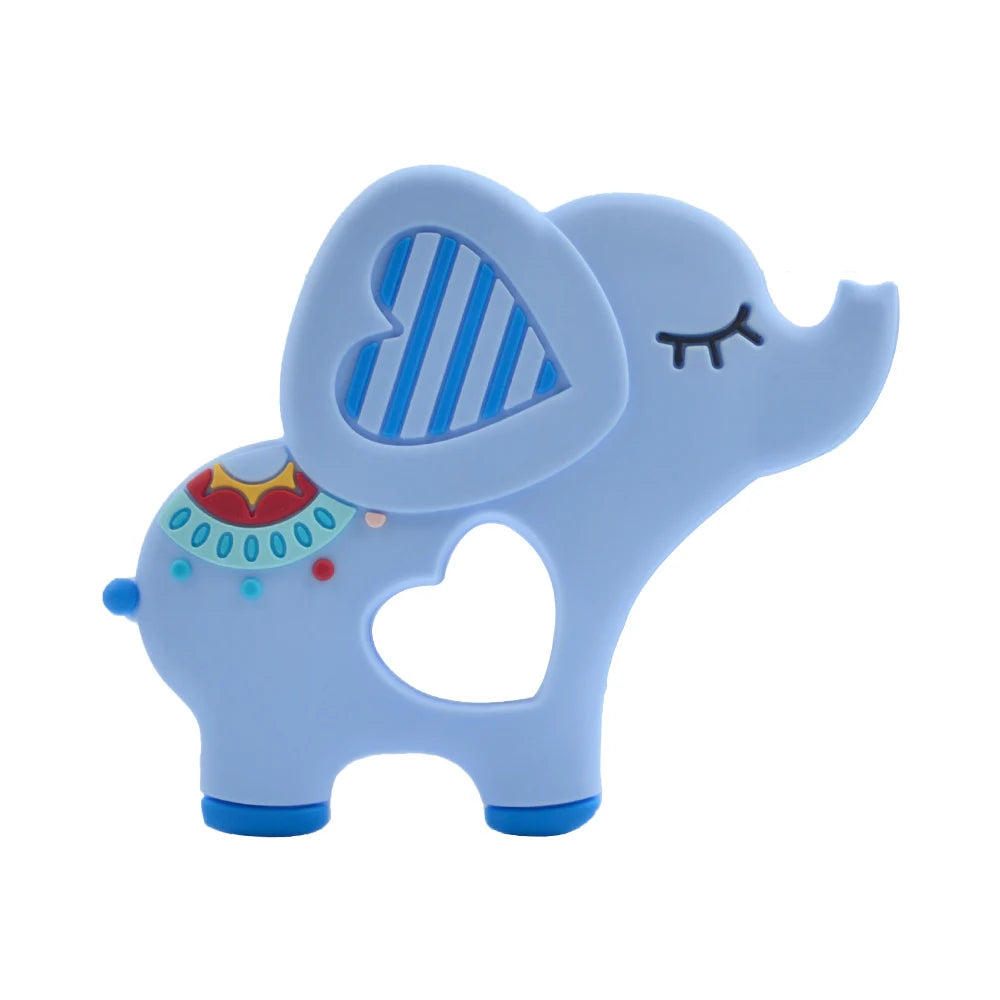 Cute Silicone Elephant Teether for Babies serenity by HitMyNeed
