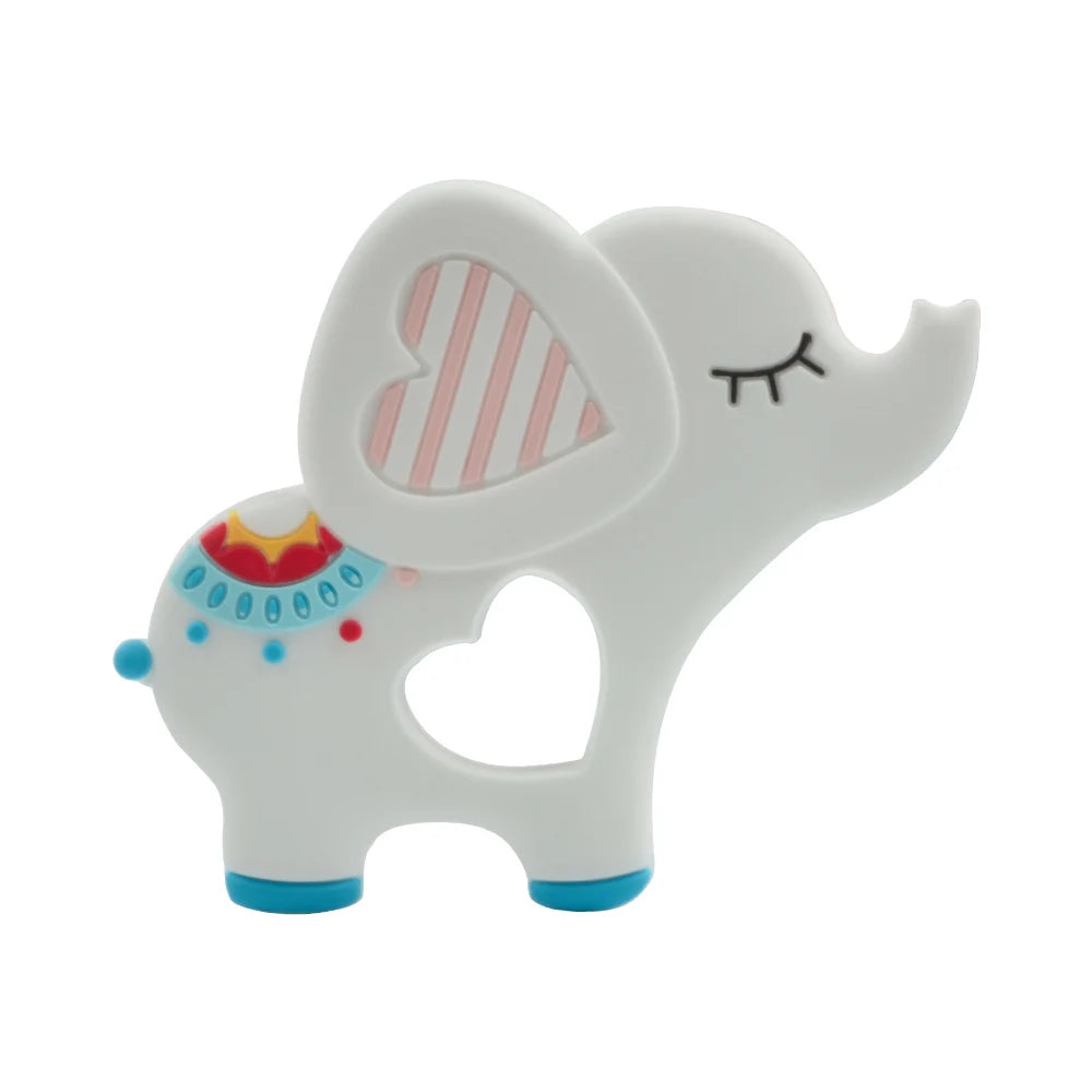 Cute Silicone Elephant Teether for Babies snow by HitMyNeed