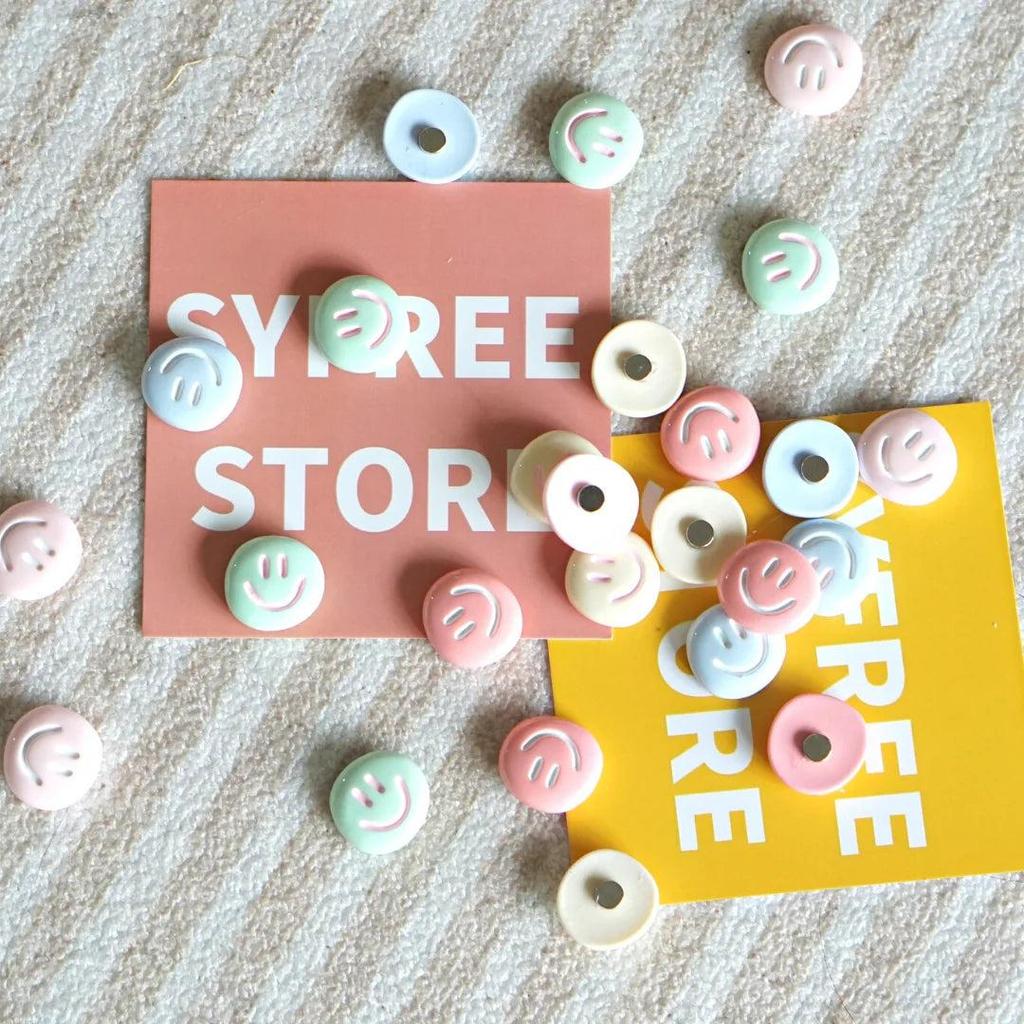 Cute Smiley Face Fridge Magnets Set (5 Pieces) by HitMyNeed