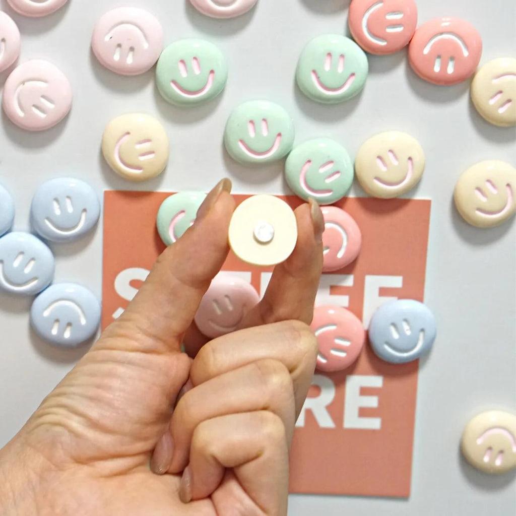 Cute Smiley Face Fridge Magnets Set (5 Pieces) by HitMyNeed