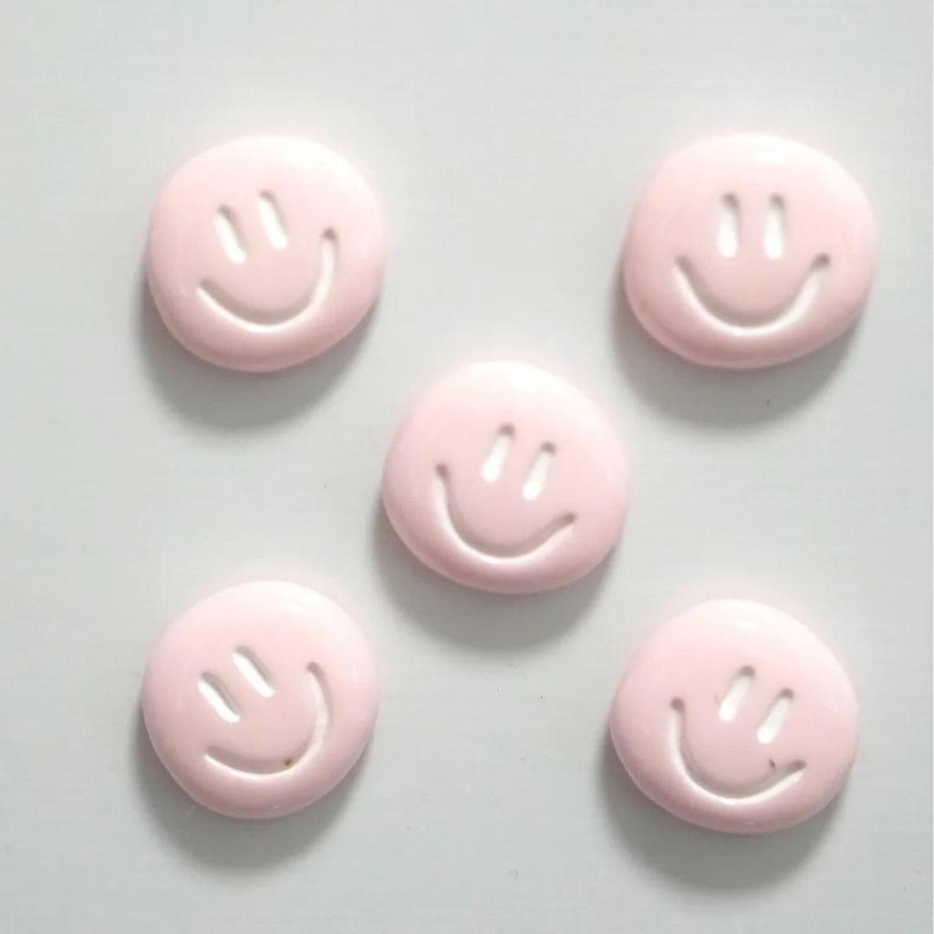 Cute Smiley Face Fridge Magnets Set (5 Pieces) pink-5pcs by HitMyNeed