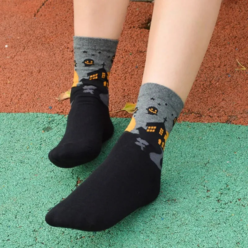 Cute Spooky Halloween Socks for Adults by HitMyNeed