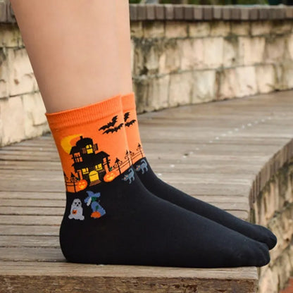 Cute Spooky Halloween Socks for Adults by HitMyNeed