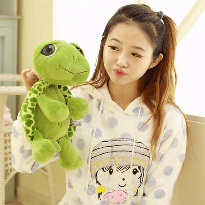 Cute Turtle Plush Toy with Big Green Eyes by HitMyNeed