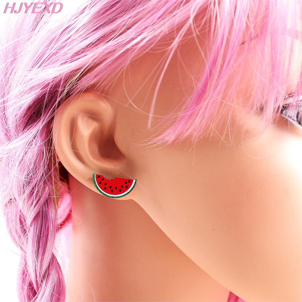 Cute Watermelon Stud Earrings for Women and Girls by HitMyNeed