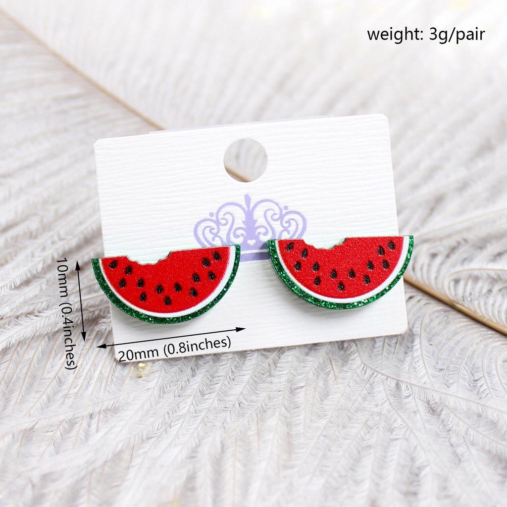 Cute Watermelon Stud Earrings for Women and Girls by HitMyNeed