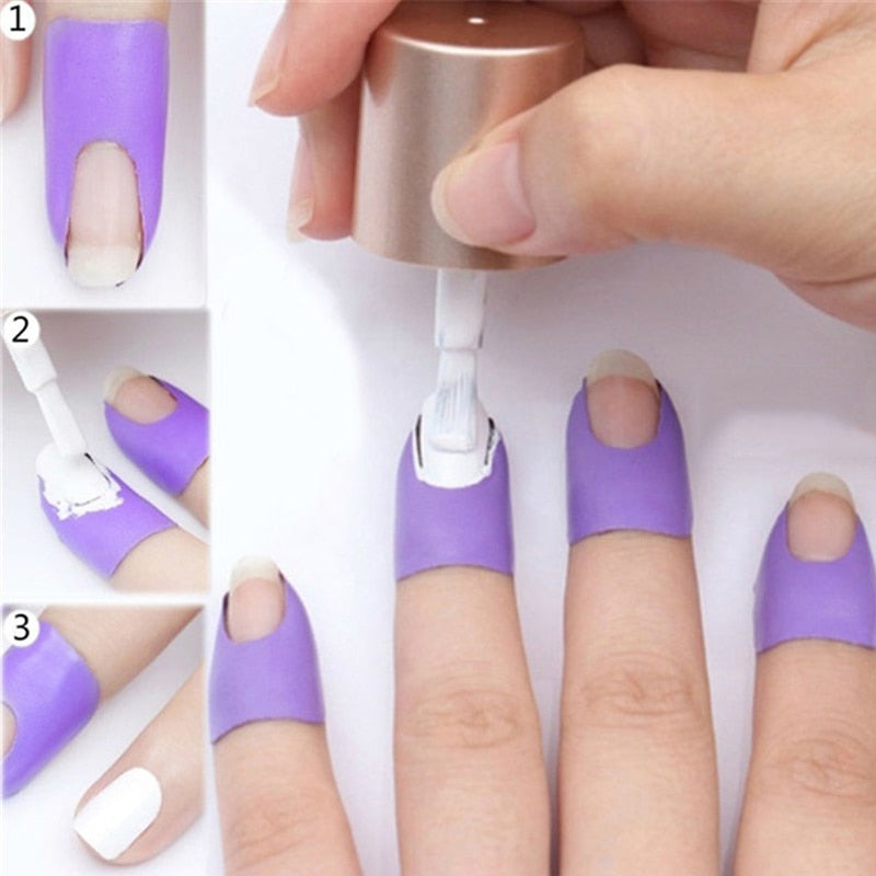 Cuticle Protection Latex Nail Barriers (10 Pack) by HitMyNeed