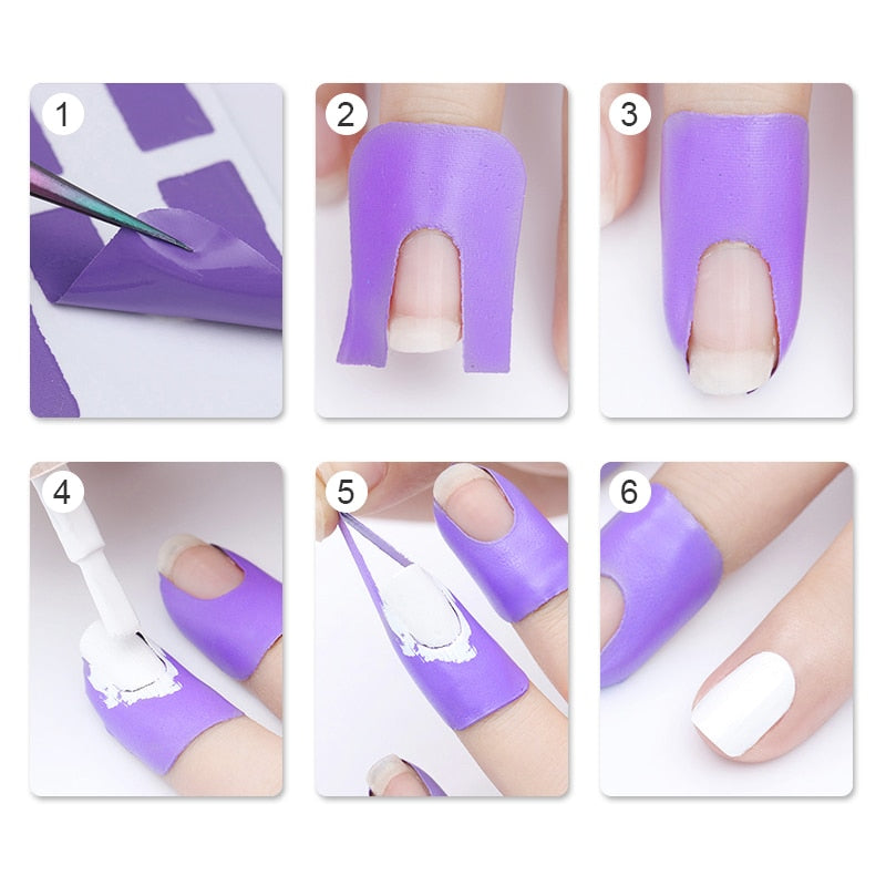 Cuticle Protection Latex Nail Barriers (10 Pack) by HitMyNeed