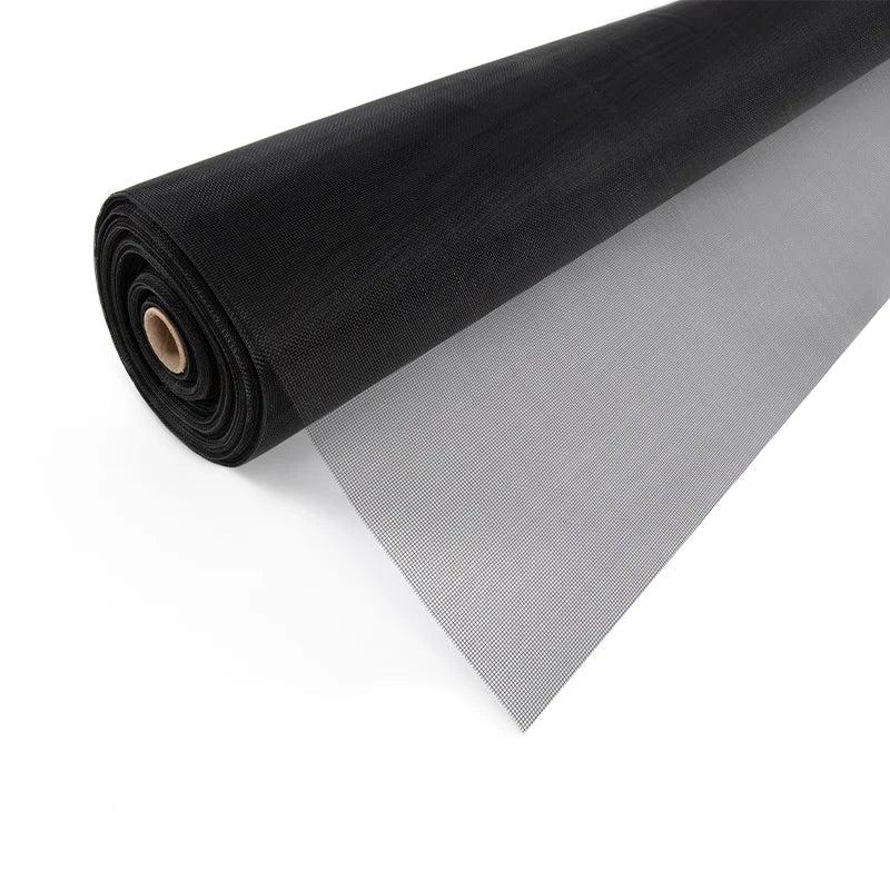 Cuttable Mosquito Screen Mesh Roll for Doors & Windows black 200x400cm by HitMyNeed