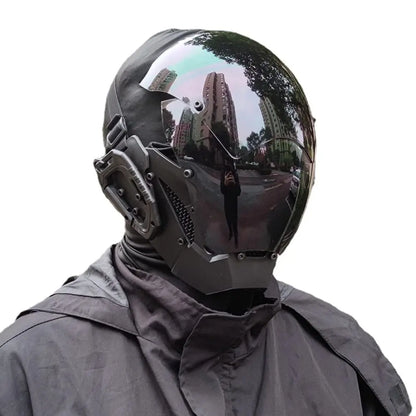 Cyberpunk Robocop Style Futuristic Cosplay Mask by HitMyNeed