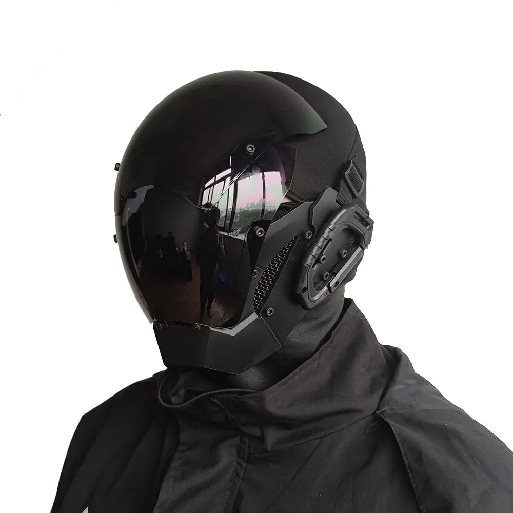 Cyberpunk Robocop Style Futuristic Cosplay Mask by HitMyNeed