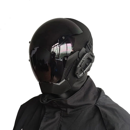 Cyberpunk Robocop Style Futuristic Cosplay Mask by HitMyNeed