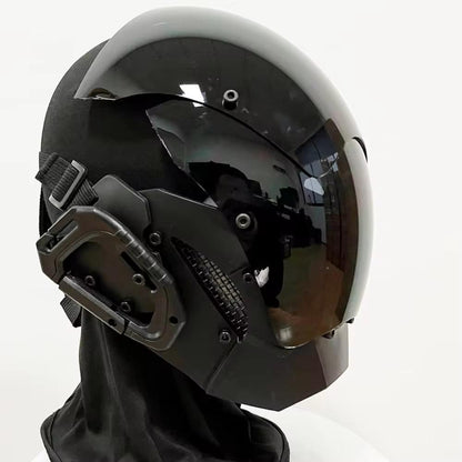 Cyberpunk Robocop Style Futuristic Cosplay Mask by HitMyNeed