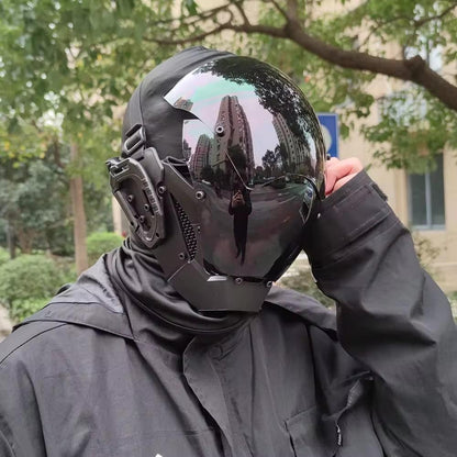 Cyberpunk Robocop Style Futuristic Cosplay Mask by HitMyNeed