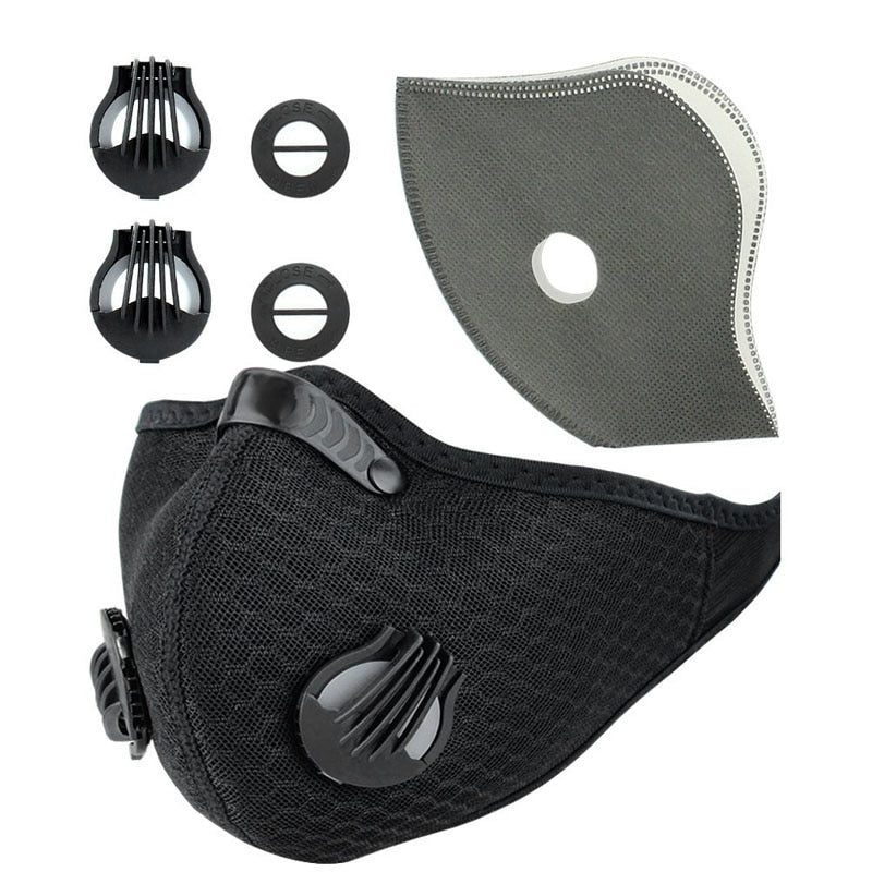 Cycling Anti-Pollution Mask with Activated Carbon by HitMyNeed