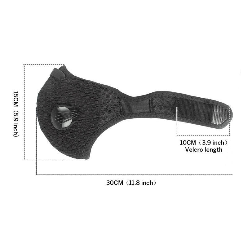 Cycling Anti-Pollution Mask with Activated Carbon by HitMyNeed