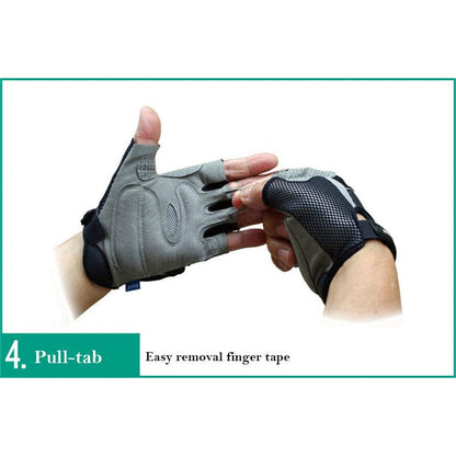Cycling Gloves with Adjustable Rear View Mirror by HitMyNeed