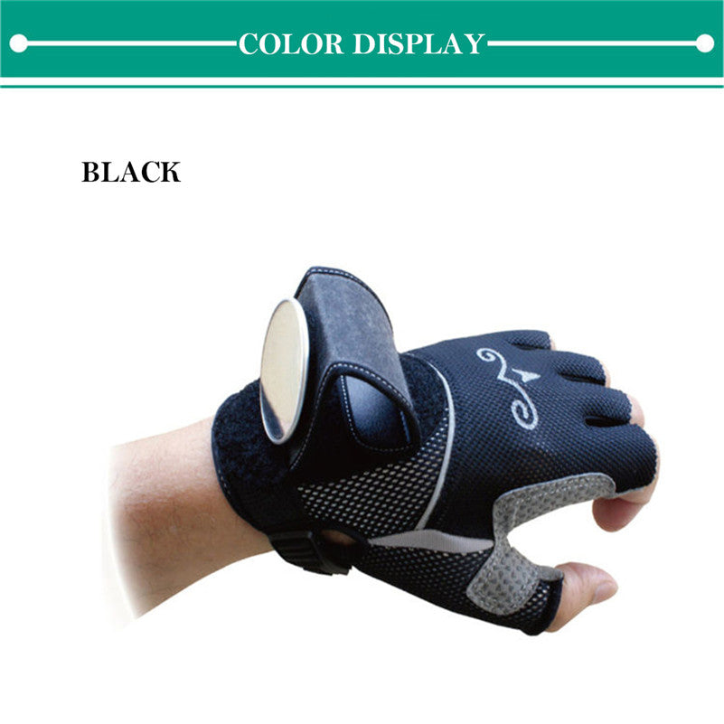 Cycling Gloves with Adjustable Rear View Mirror by HitMyNeed