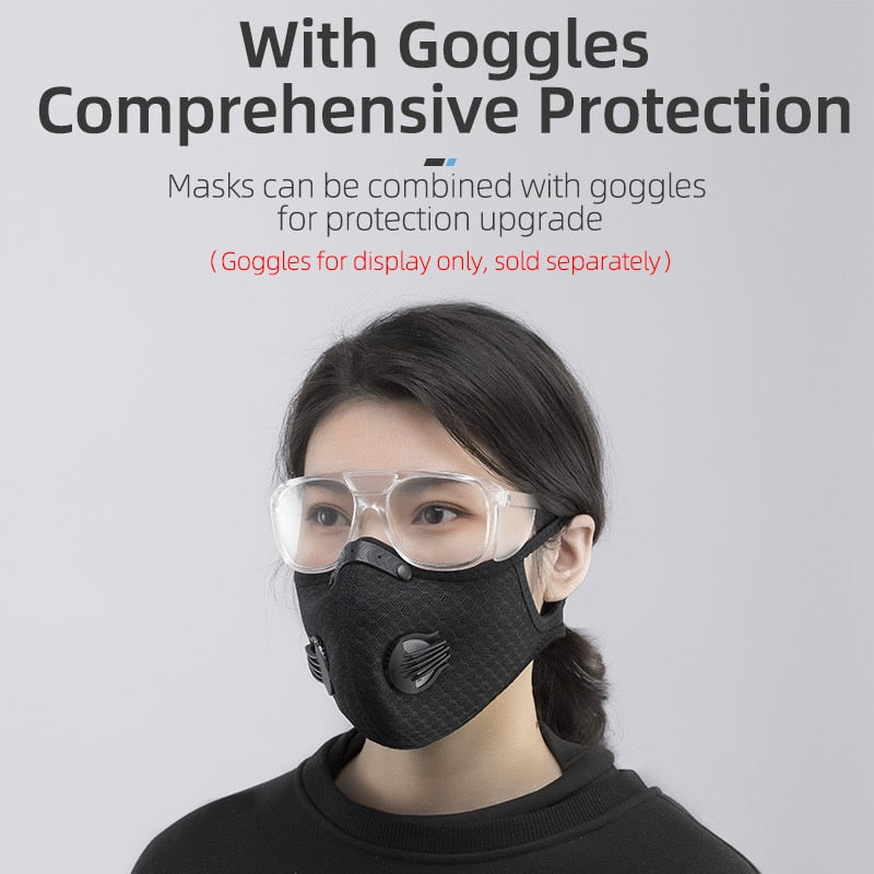 Cycling Pollution Mask with 5-Layer Filter by HitMyNeed