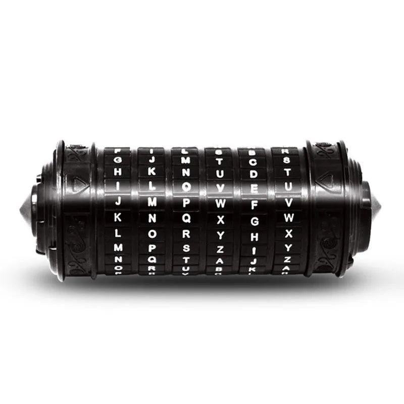 Da Vinci Style Cryptex Password Puzzle Lock Gift black by HitMyNeed