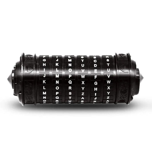 Da Vinci Style Cryptex Password Puzzle Lock Gift black by HitMyNeed