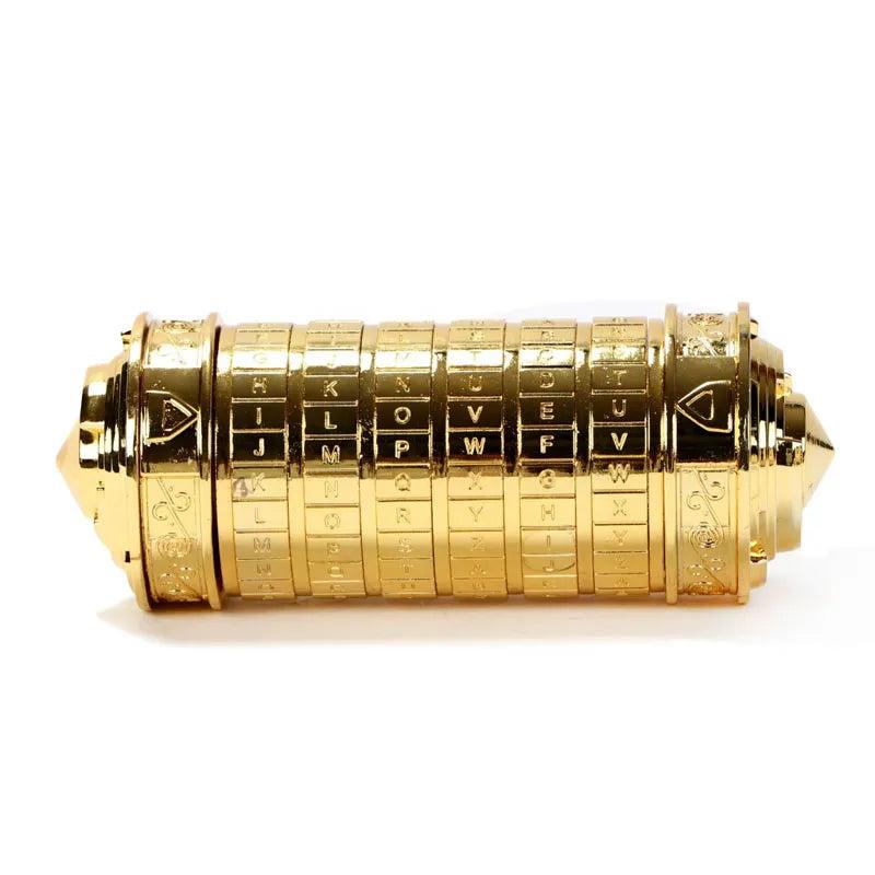 Da Vinci Style Cryptex Password Puzzle Lock Gift glod by HitMyNeed