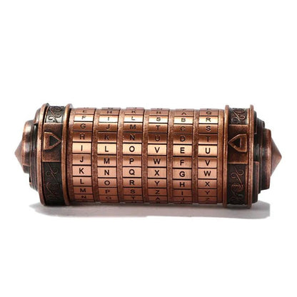 Da Vinci Style Cryptex Password Puzzle Lock Gift red-copper by HitMyNeed