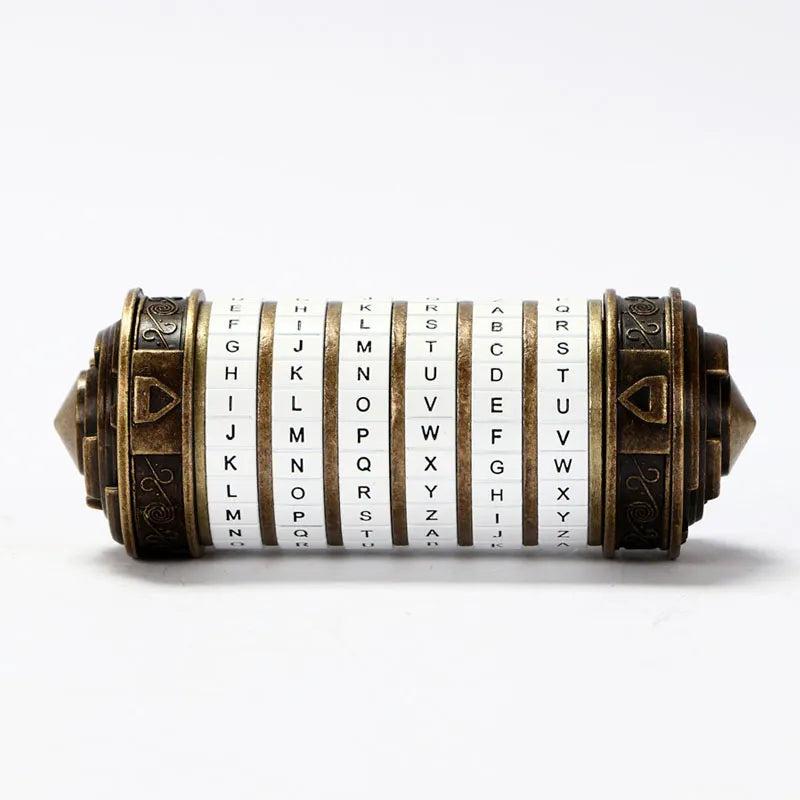 Da Vinci Style Cryptex Password Puzzle Lock Gift white by HitMyNeed