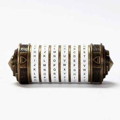Da Vinci Style Cryptex Password Puzzle Lock Gift white by HitMyNeed