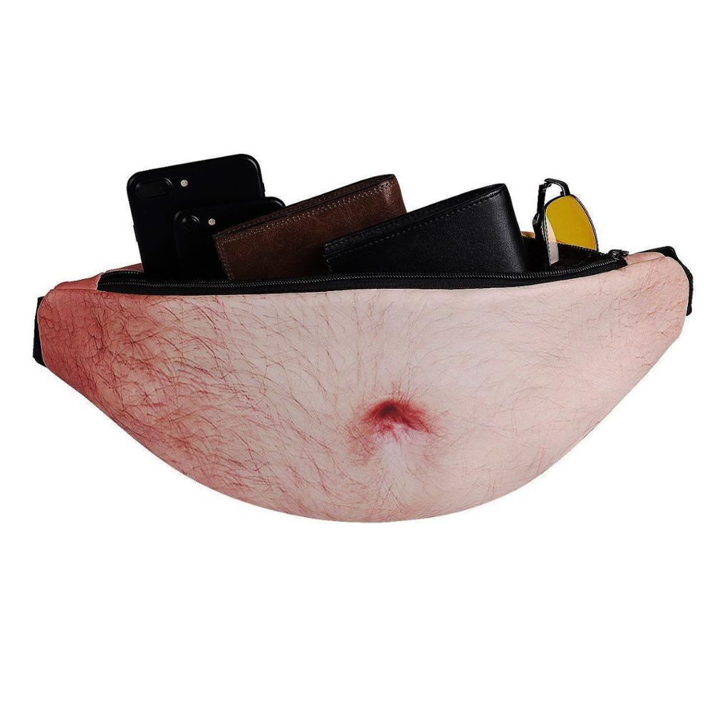 Dad Bod Hairy Belly Fanny Pack Waist Bag by HitMyNeed