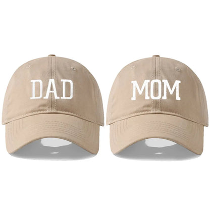 DAD MOM Embroidered Cotton Baseball Cap by HitMyNeed