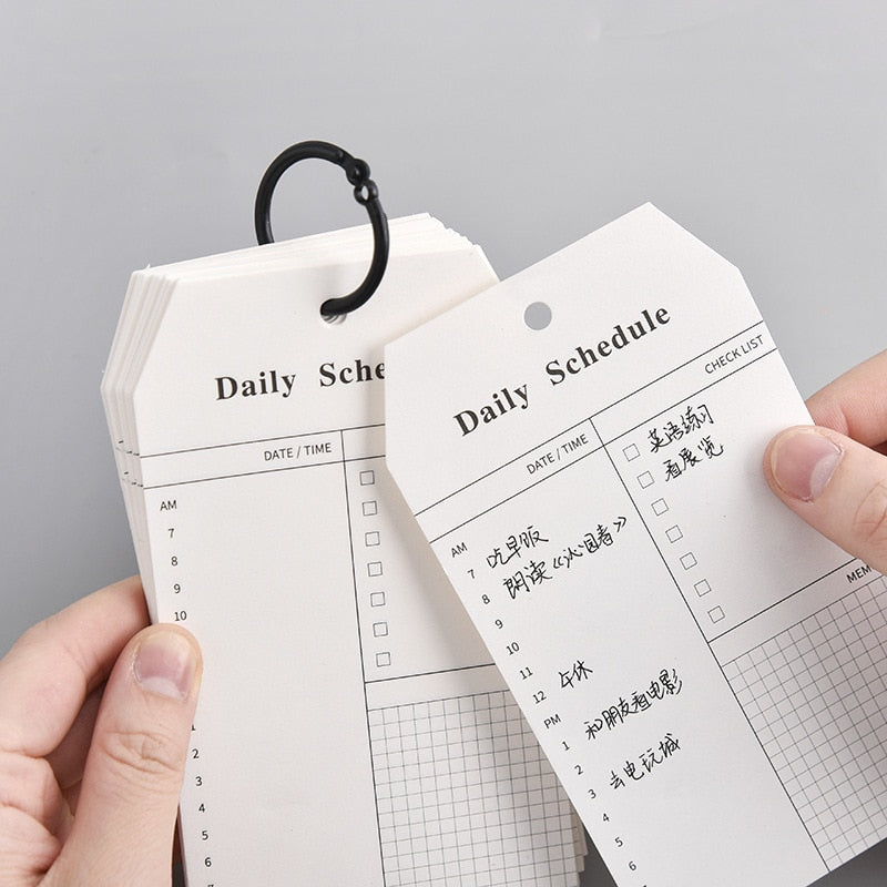 Daily Planner Notepad 52 Sheets Ring-Bound by HitMyNeed