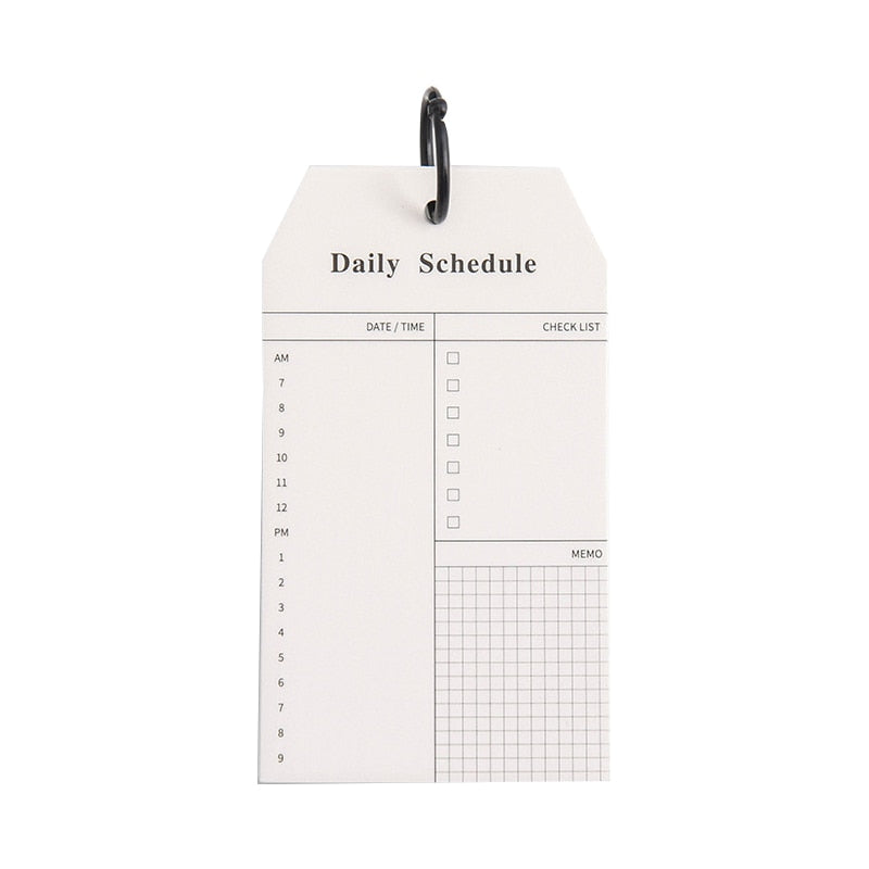 Daily Planner Notepad 52 Sheets Ring-Bound by HitMyNeed
