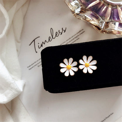 Dainty Daisy Stud Earrings for Everyday Wear by HitMyNeed