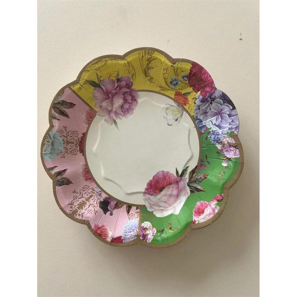 Dainty Floral Tea Party Paper Plates, 7" (8 Pack) 14 by HitMyNeed