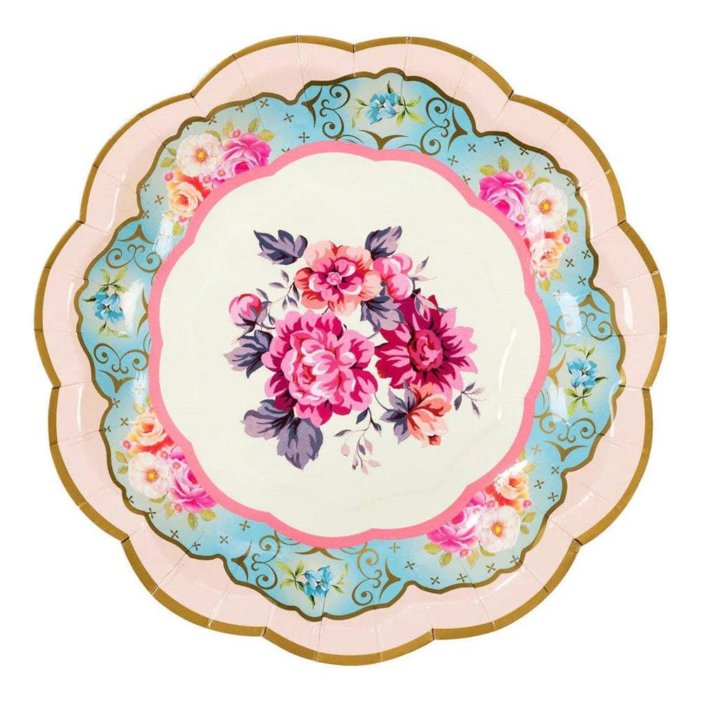 Dainty Floral Tea Party Paper Plates, 7" (8 Pack) 5 by HitMyNeed