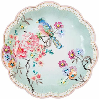 Dainty Floral Tea Party Paper Plates, 7" (8 Pack) 7 by HitMyNeed