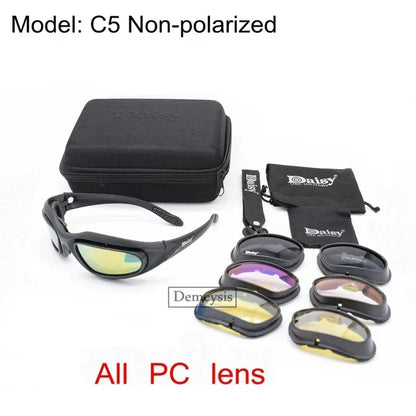 Daisy Tactical Polarized Outdoor Sports Glasses c5-non-polarized by HitMyNeed