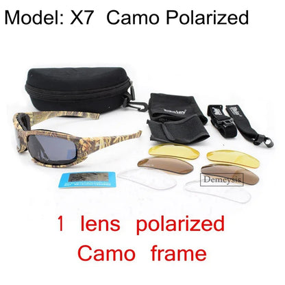 Daisy Tactical Polarized Outdoor Sports Glasses x7-camo-polarzied by HitMyNeed