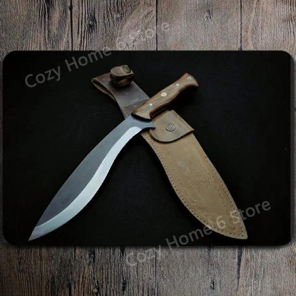 Damascus Bowie Knife Vintage Tin Wall Sign 23 by HitMyNeed